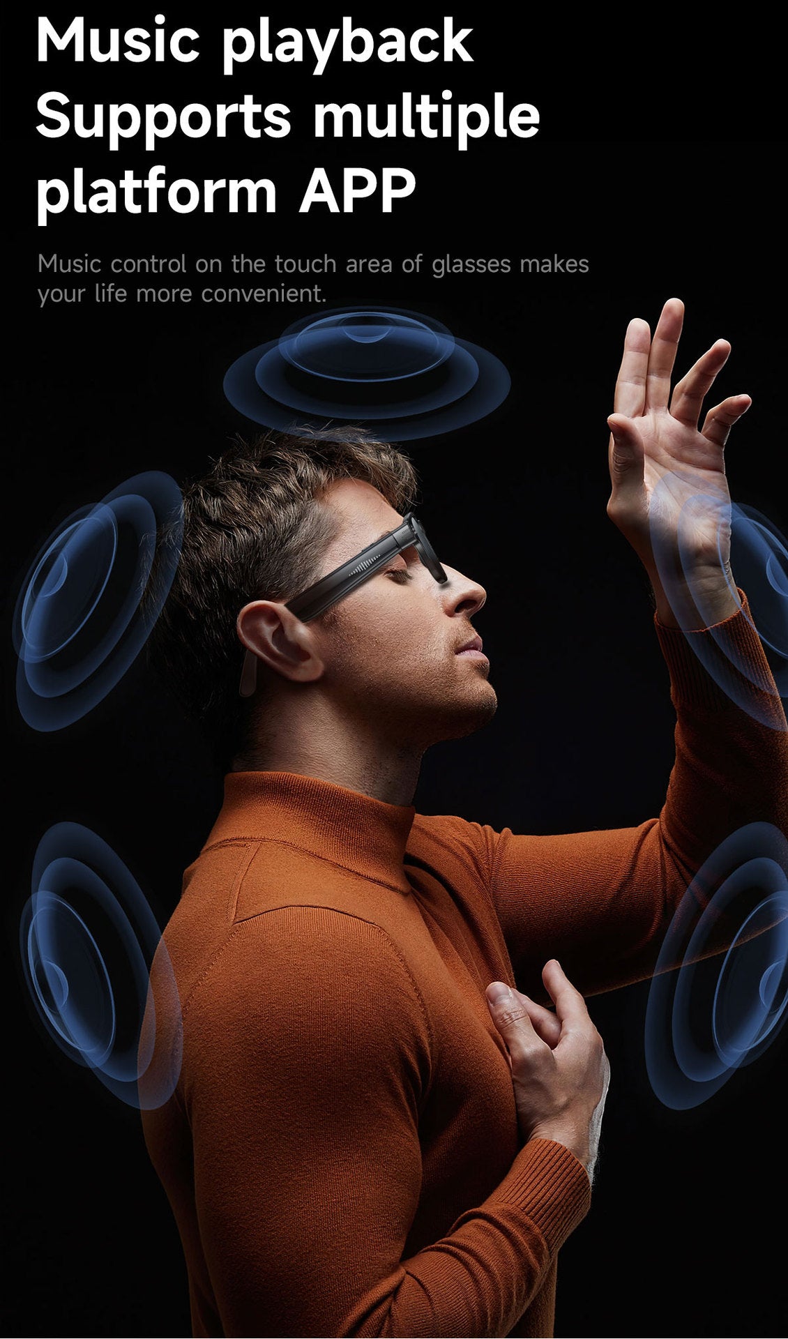 L801Smart Glasses800100 Megapixel Camera with Image Stabilization1200P Video Recording AI Simultaneous Translation Color Changing Sunglasses