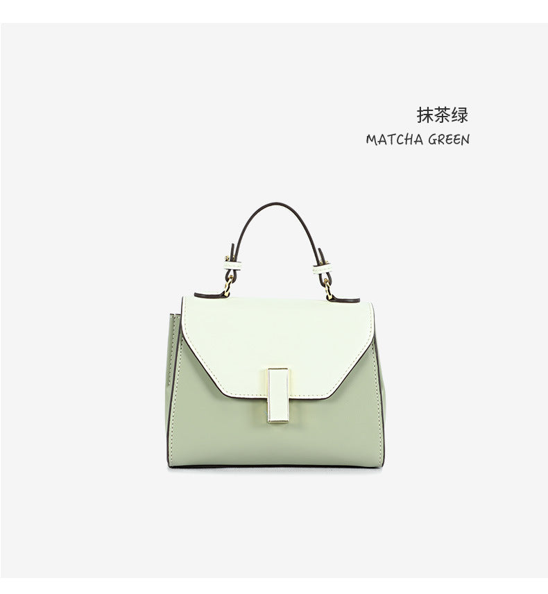 Factory Creative New Women's Bag Fresh Color-Block Handbag Shoulder Bag Elegant Versatile Crossbody Bag