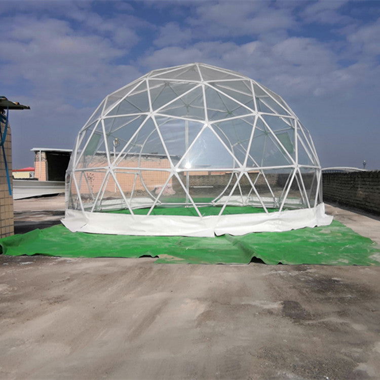 Outdoor Double-Layer Transparent Bubble Tent Rooftop Dining Inflatable Starry Sky Homestay Hotel Villa Restaurant Mongolian Yurt