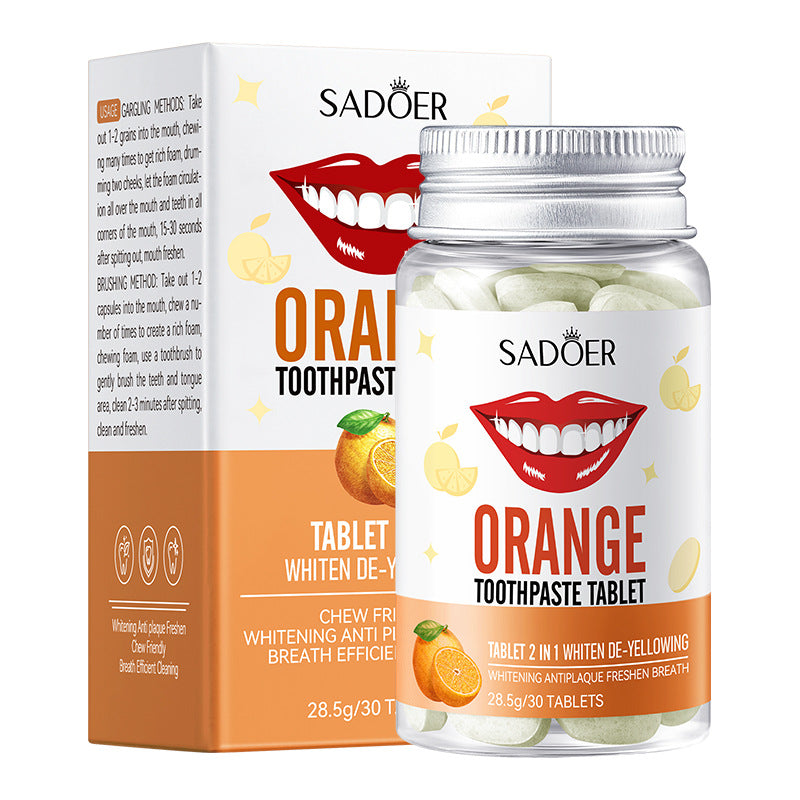 All-English Solid Toothpaste Series SADOER Sakura Whitening Anti-Yellowing Teeth Cleaning Toothpaste  Wholesale