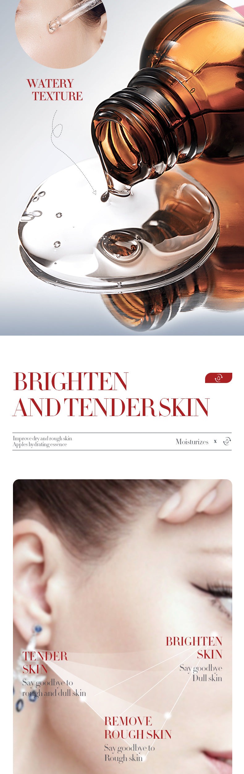 Cross-border Fruit Essence15ml Plant Avocado Moisturizing Apple Hydrating Nourishing Export Manufacturer Wholesale