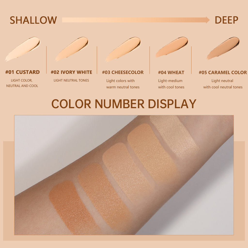 Exclusive Supply sheloves Matte Foundation Stick Concealer Foundation Liquid Non-Cakey Foundation Cream Long-Lasting Foundation Cream