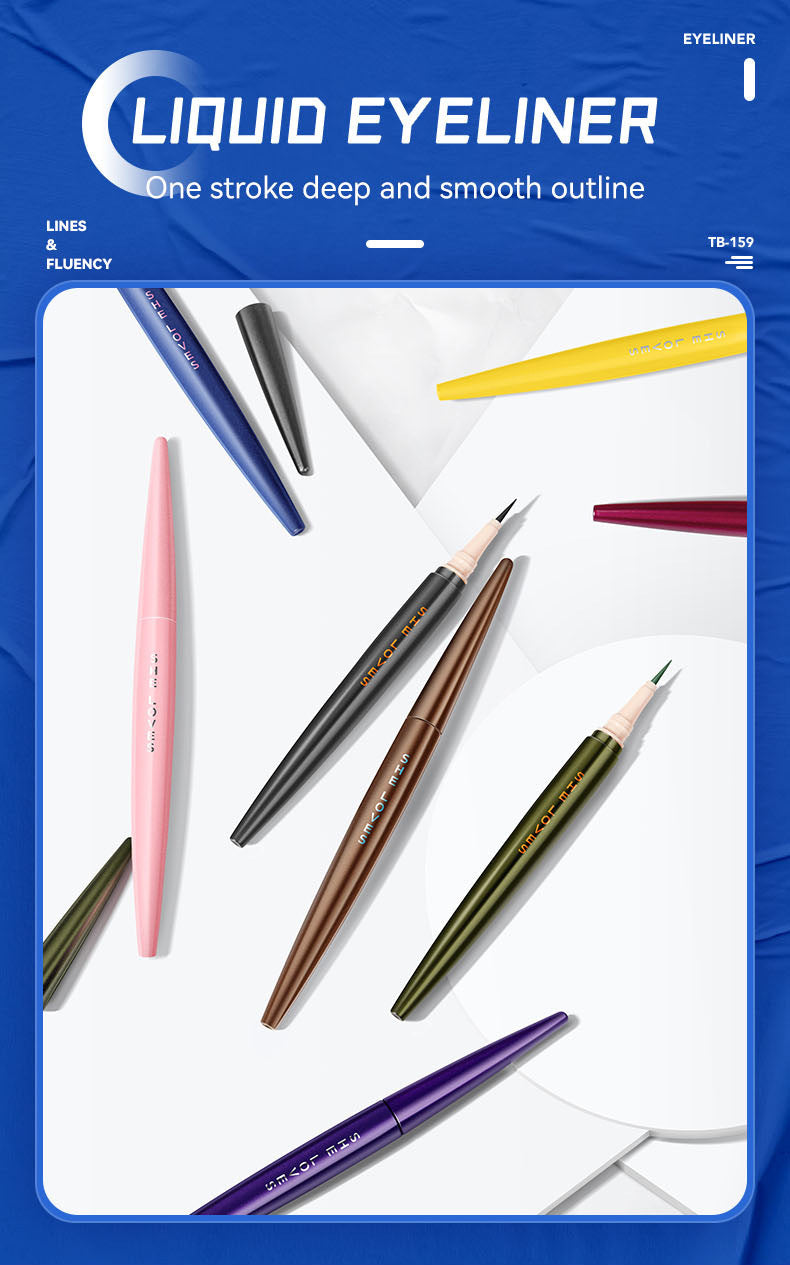 SHELOVES Eyeliner Waterproof Non-Smudge Black Brown Ultra-Fine Lower Lash Liquid Eyeliner Pen