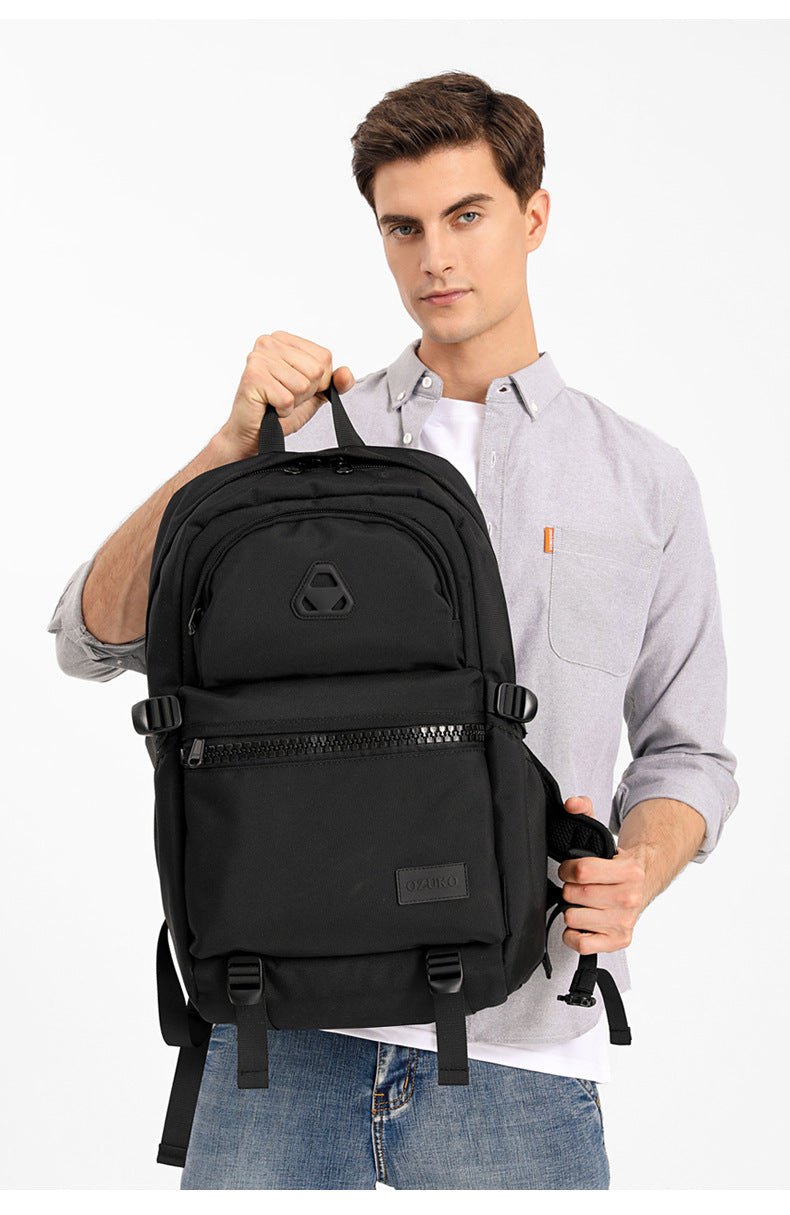 ozuko New Student School Bag Casual Men's Computer Bag15.61-inch Women's Multi-Functional Backpack backpack