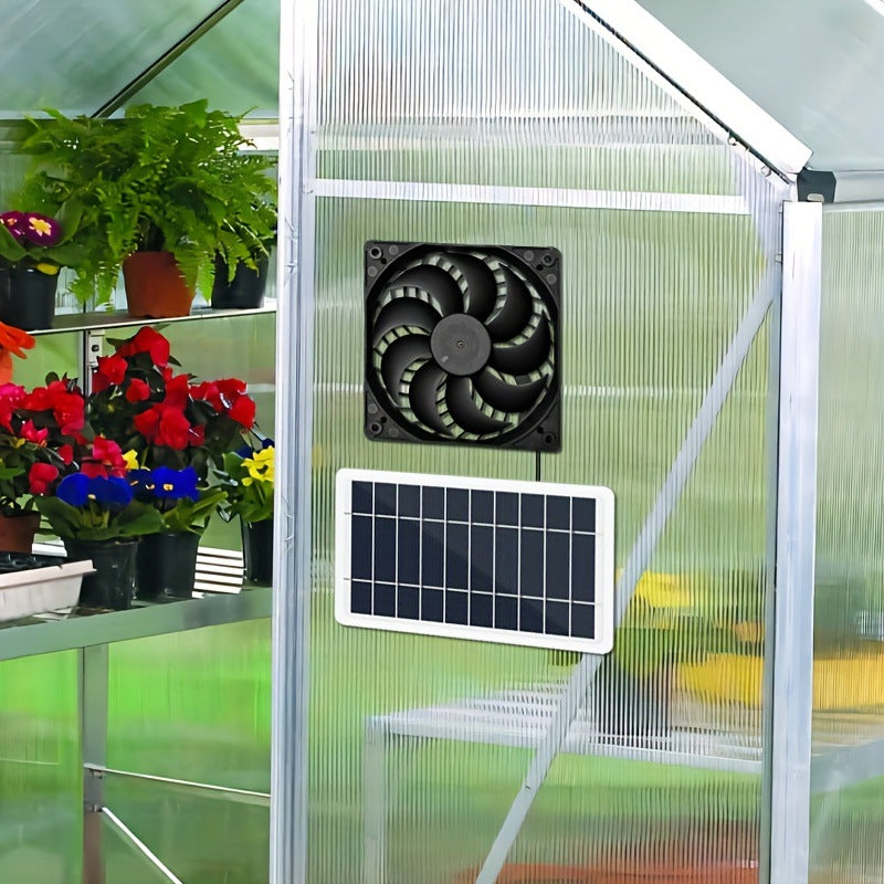 Direct Sales Solar Panel Exhaust Fan Portable Energy-Saving Solar Exhaust Fan Chicken House Deodorization Exhaust Ventilation