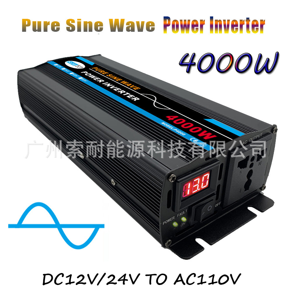 Car-mounted Pure Sine Wave Inverter800W Outdoor Converter Adapter12V24V48V60V Turn110V220V