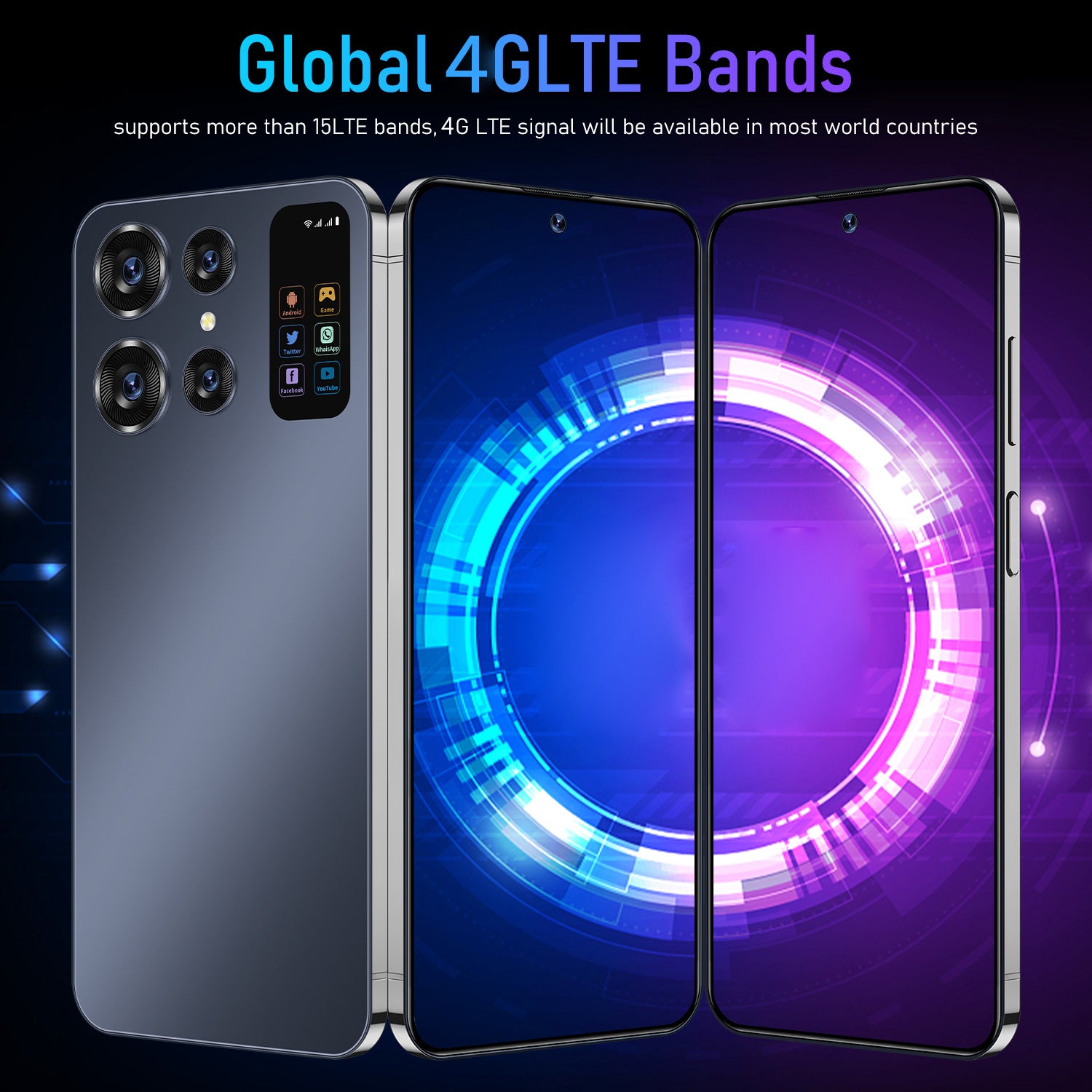 S24U+AliExpress7.0Large Screen Smartphone8+256G All-in-One Mobile Phone Source Work