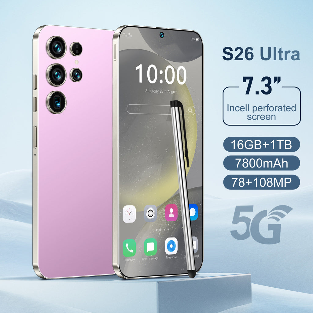 Popular S26 Ultra Android Intelligence5G Mobile Phone16+1T Large Memory Source Factory Available