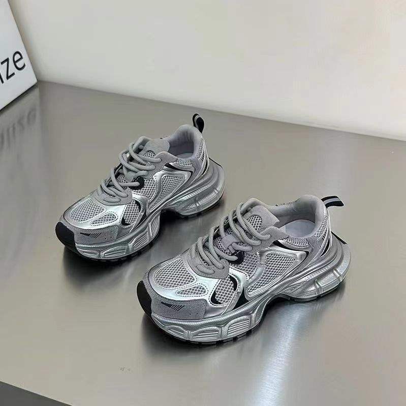 Women's Thick-Soled Height-Increasing Dad Sneakers20252023 Summer New Breathable Versatile Lightweight Sports Casual Shoes