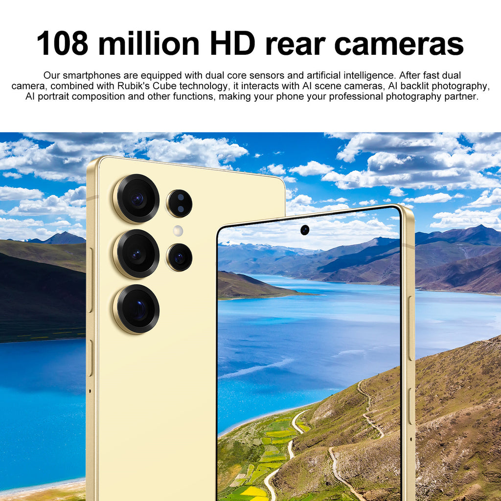 AliExpress TK Popular S25Ultra Android7.3inch smartphone16+1T Brand new, unopened factory