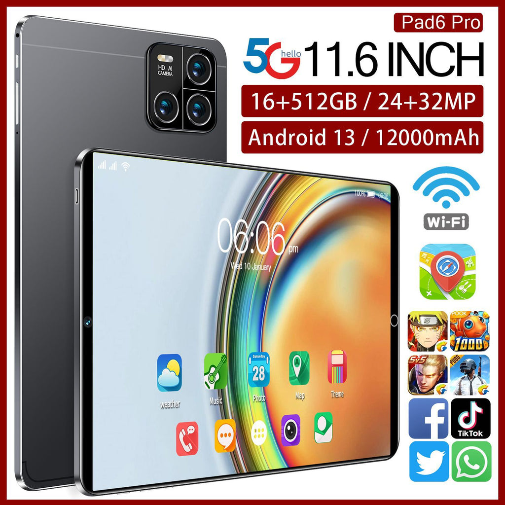 New Tablet Pad6 10Inch Android Smart Support WiFi Dual SIM Card Dual Standby Factory Exclusive