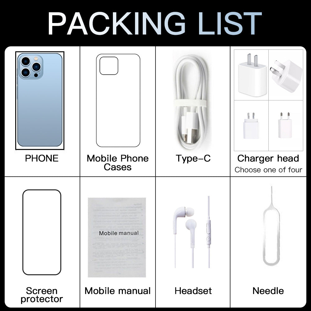 i14 ProMax In-stock at low price16+1T All-in-One Large Screen Smartphone (Popular)