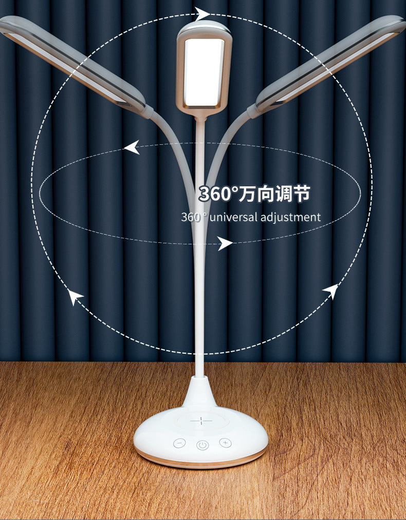 LED Desk Lamp Eye Protection Desk Student Bedroom Home Bedside Lamp Simple Business Desk Lamp Wireless Charging Desk Lamp Wholesale