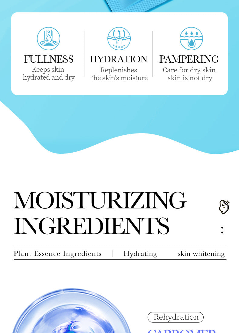 Foreign Trade  BIOAOUA Hyaluronic Acid Moisturizing Mask Moisturizing Brightening Hydrating Mask Skin Care Products Genuine Wholesale
