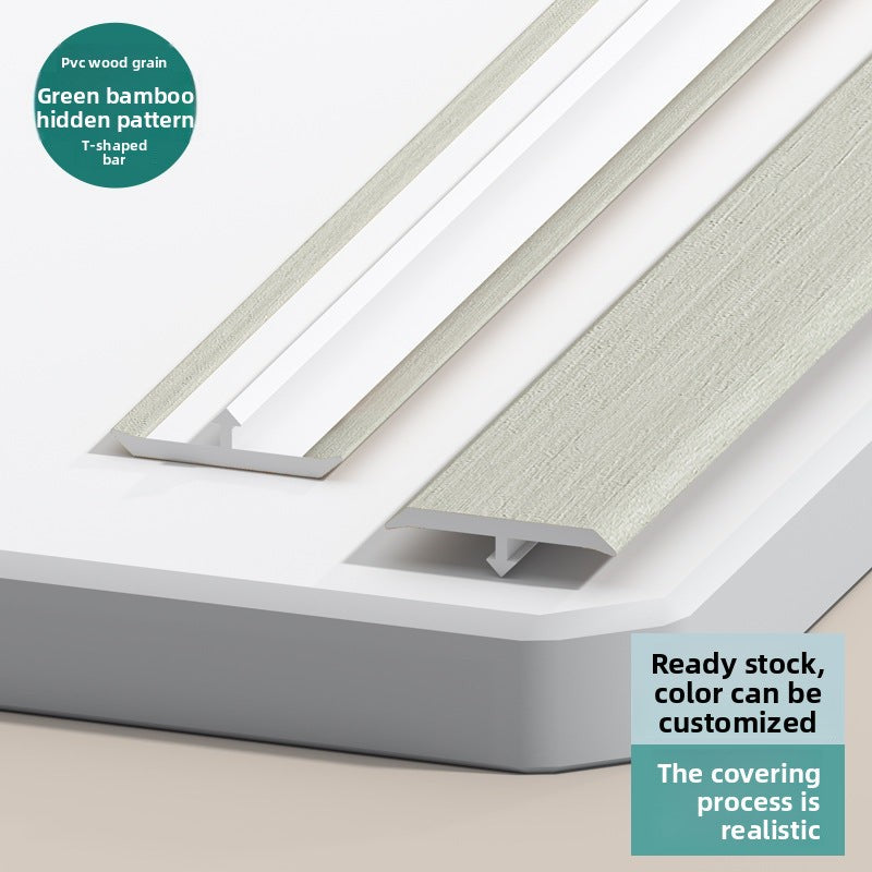 PVC Edge trim T Wooden floor trim strip, wooden threshold edge trim, tile joint decorative strip, doorway stone edge trim strip