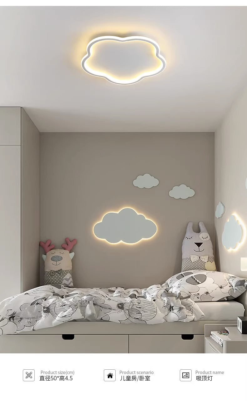 Full Spectrum  Ceiling Light Cream Style Modern Minimalist Living Room Light Master Bedroom Nordic Whole House Combination Zhongshan Lighting