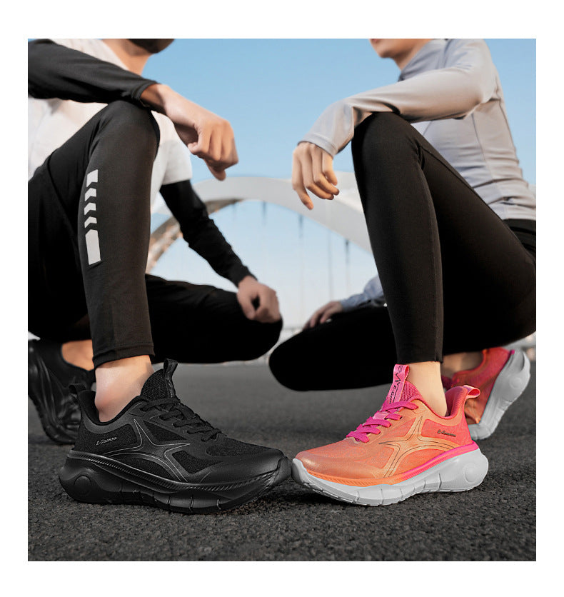 Spring New Fashion Versatile Lightweight Sports Shoes In Stock Hot Sale Casual Couple Shock Absorption High Elastic Running Shoes