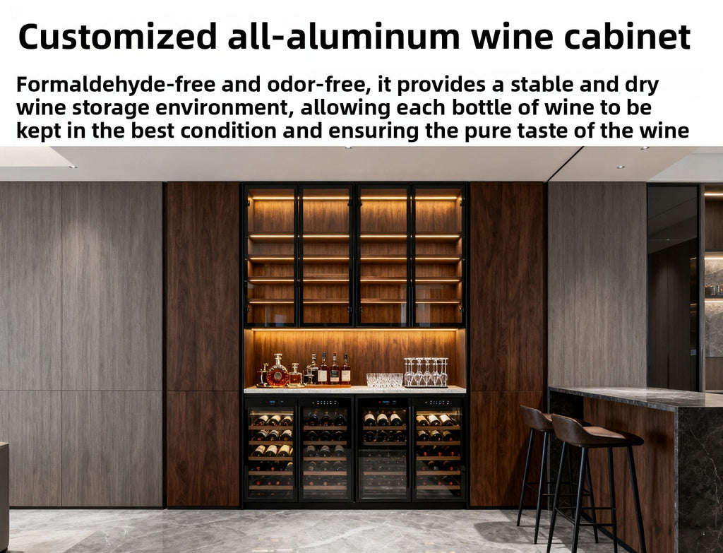 Custom Whole House Wardrobe Aluminum Alloy Modern Simple Home Bedroom Storage Integrated Cabinet Overall Floor-standing Manufacturer