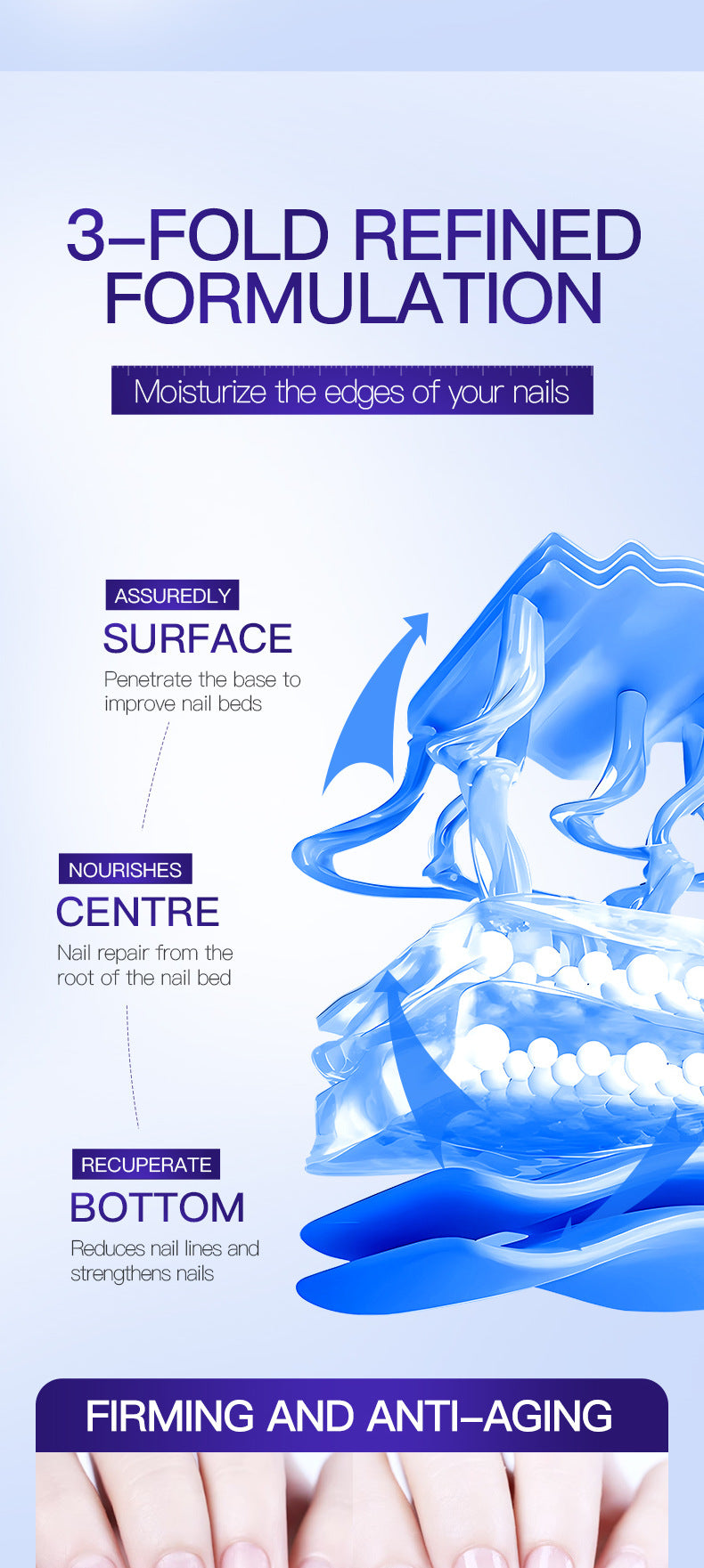 Full English Moisturizing Nail Care Essence SADOER Skin rejuvenation and moisturizing essence liquid  wholesale