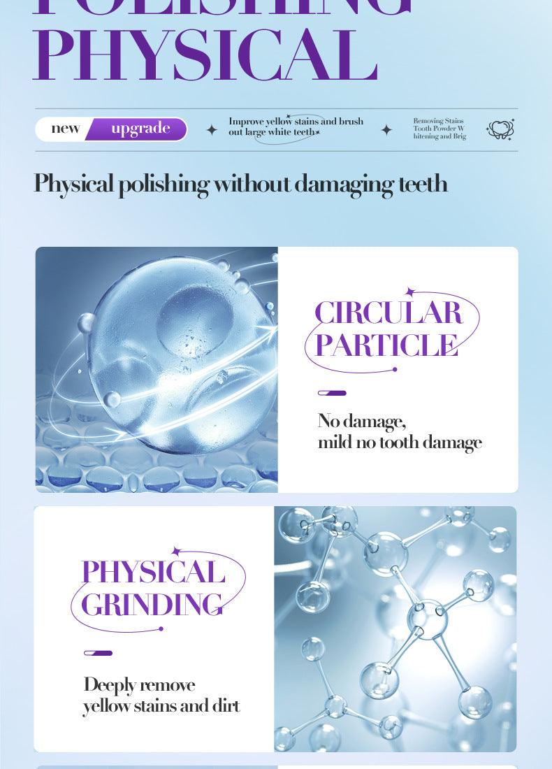 Full English V34Toothpowder50g SADOER Whitening Deep Cleaning Whitening Teeth Cleaning Powder  Foreign Trade Wholesale