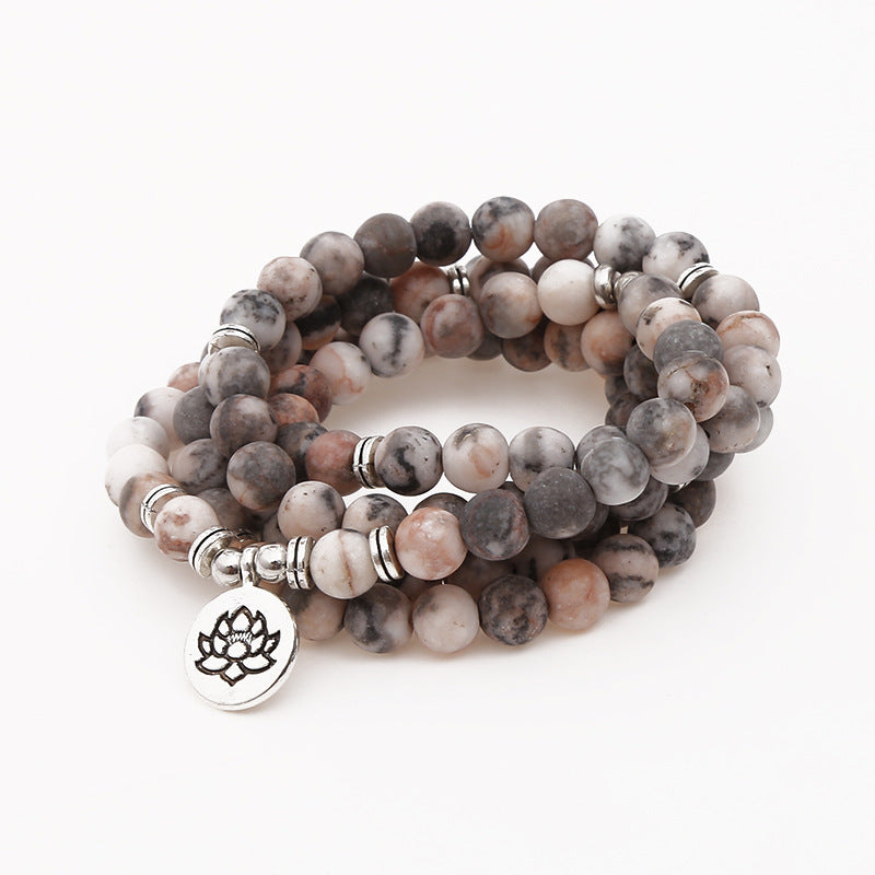 Amethyst Bracelet Men's Volcanic Stone Long Blue Point Bracelet Pyrite White Pine Braided Bracelet