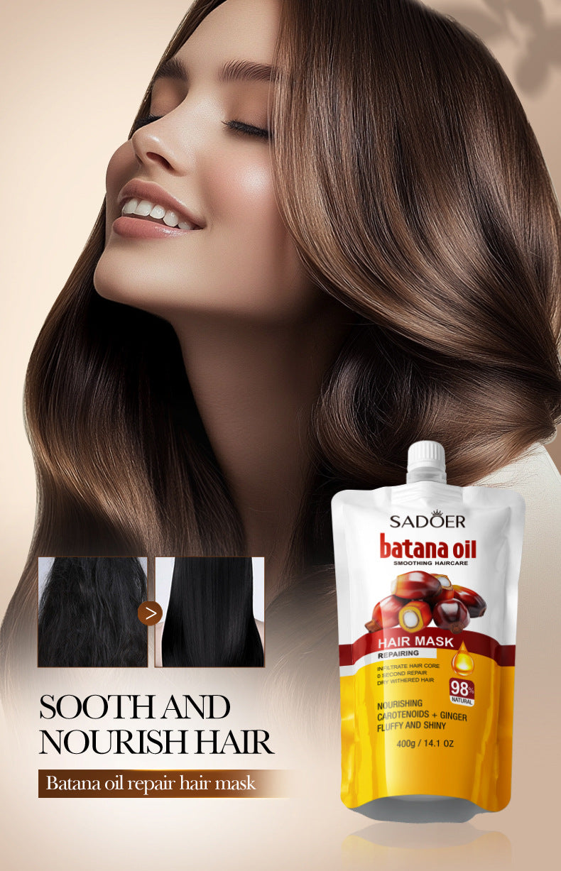 Batahana Nourishing Hair Mask SADOER Soothing and Moisturizing Conditioner Sachet Cross-Border Wholesale