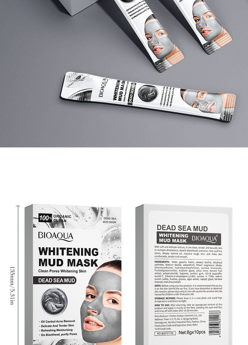 Full English Cleansing Mask BIOAOUA Cucumber Pore Cleansing Smear-On Portable Mud Mask  Foreign Trade Wholesale