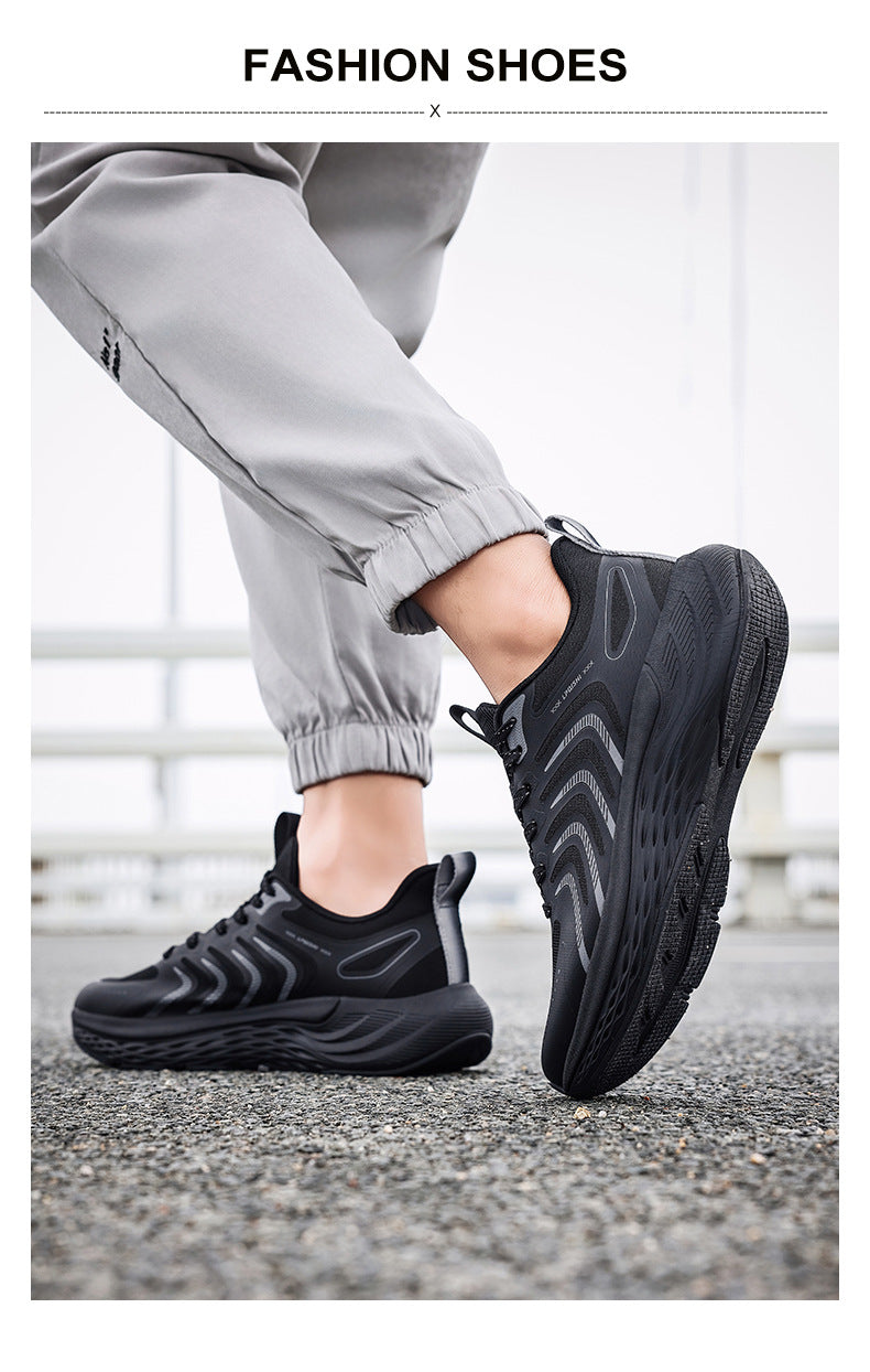 2025New Men's Shoes Lightweight Running Soft Sole Breathable Non-Slip Odor-Resistant Men's Mesh Outdoor Casual Shoes Sports Shoes