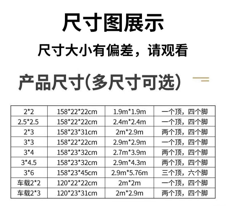 Late Night Food Stall Night Market Tent Surround Cloth for Setting Up Stalls with Four-Sided Transparent Enclosure Four-Legged Umbrella Outdoor Sunshade Foldable Rainproof Shelter
