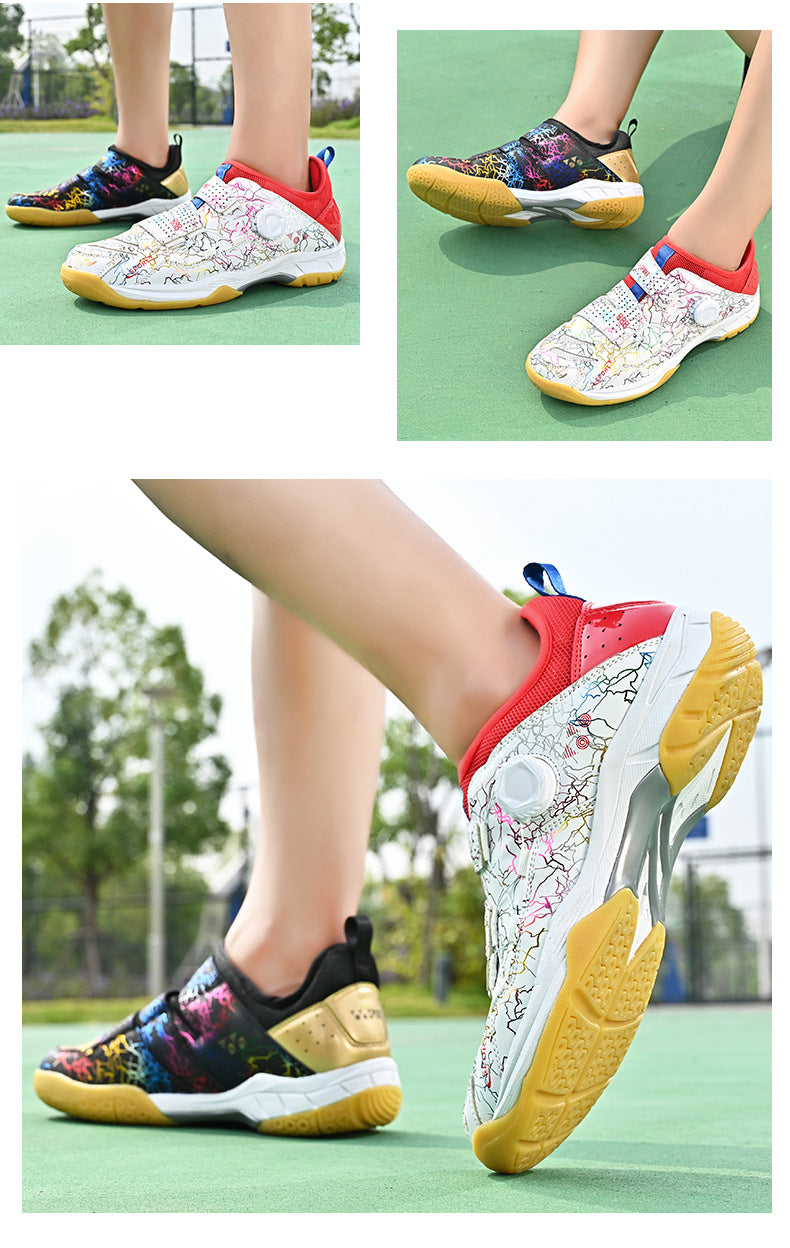 In Stock Couple Style Fashion Badminton Shoes New Style Mandarin Duck Table Tennis Tennis Non-Slip Wear-Resistant Sports Shoes