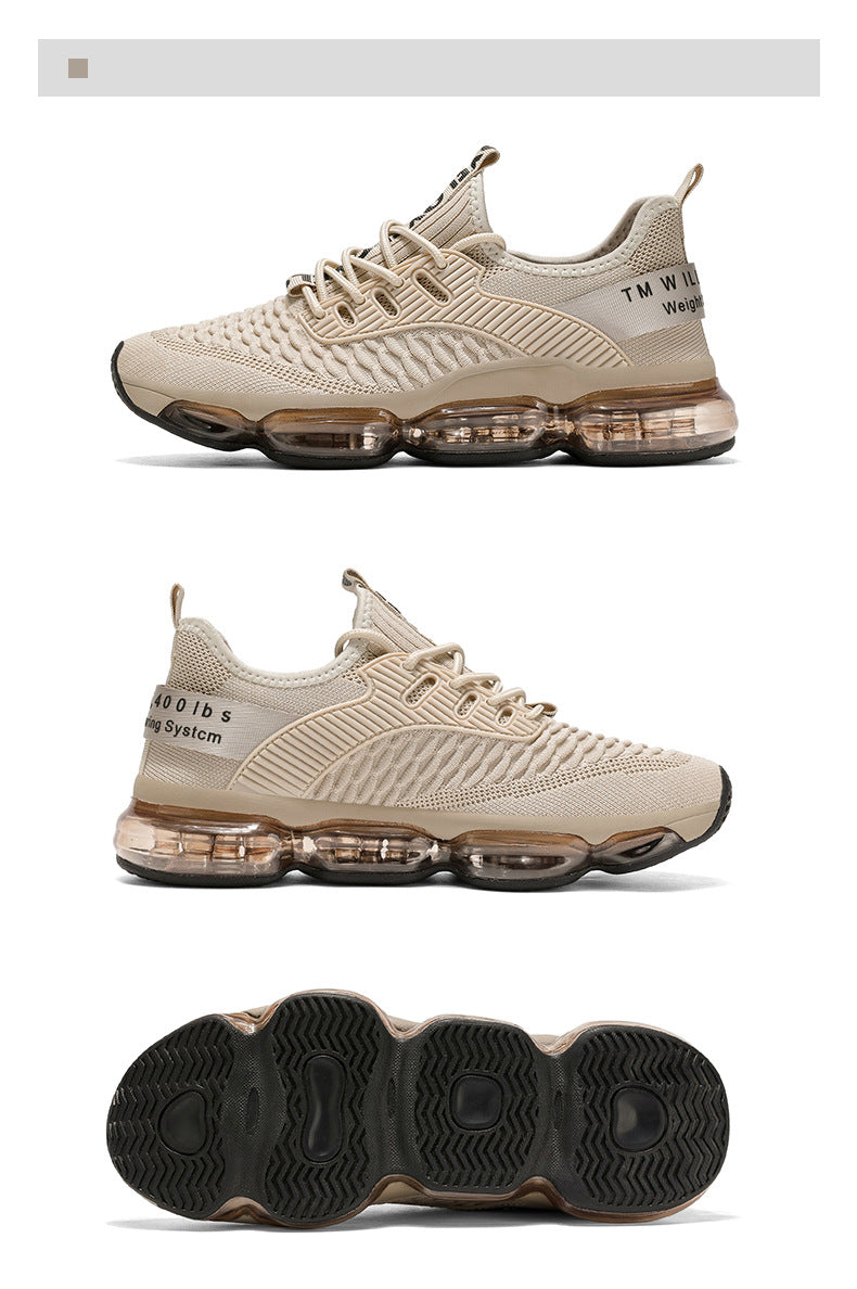 Men's Shoes New Large Size Breathable Mesh Shoes Men's Trendy Casual Versatile Thick-Soled Sneakers Fashion Dad Shoes