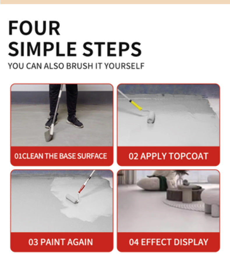 Colorful Three-in-One Floor Paint Parking lot basement warehouse factory floor coating self-leveling anti-slip