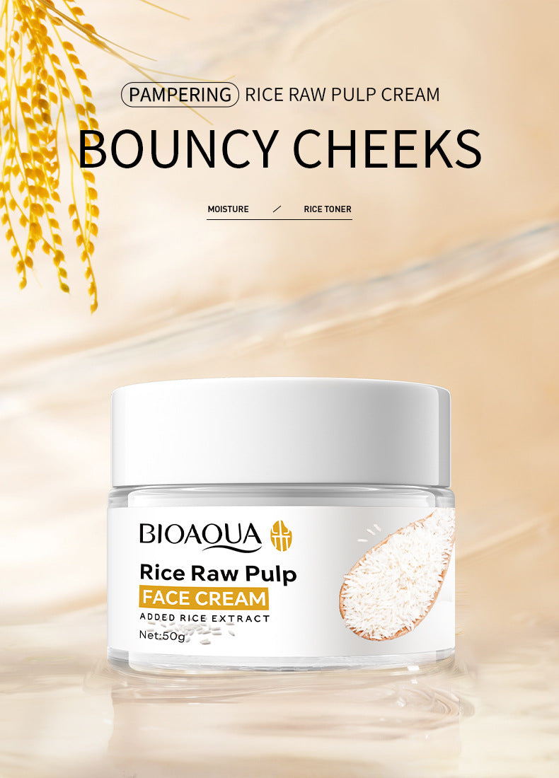 Full English Rice Skincare Set BIOAOUA Rice Puree Series Six-Piece Set Box  Wholesale