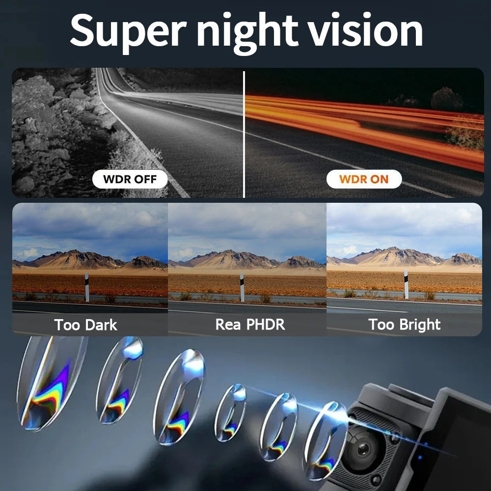 S7Sanlu New Model Dash Cam1080P Car Camera Four Lens HD Night Vision Recorder