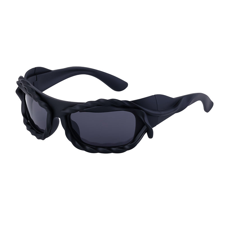 New Y2K Irregular Sunglasses for Women, Cycling Lace Sunglasses, Women's European and American Style Performance Glasses sunglasses