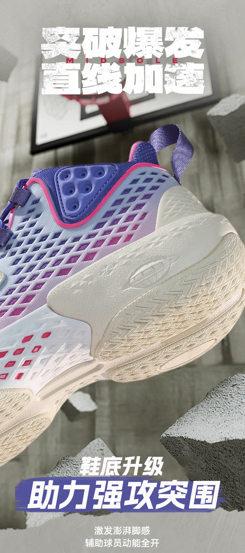 2025New Luminous Fashion Trend Casual Sports Shoes for Teenagers, Practical Grip, Non-Slip, Wear-Resistant Basketball Shoes