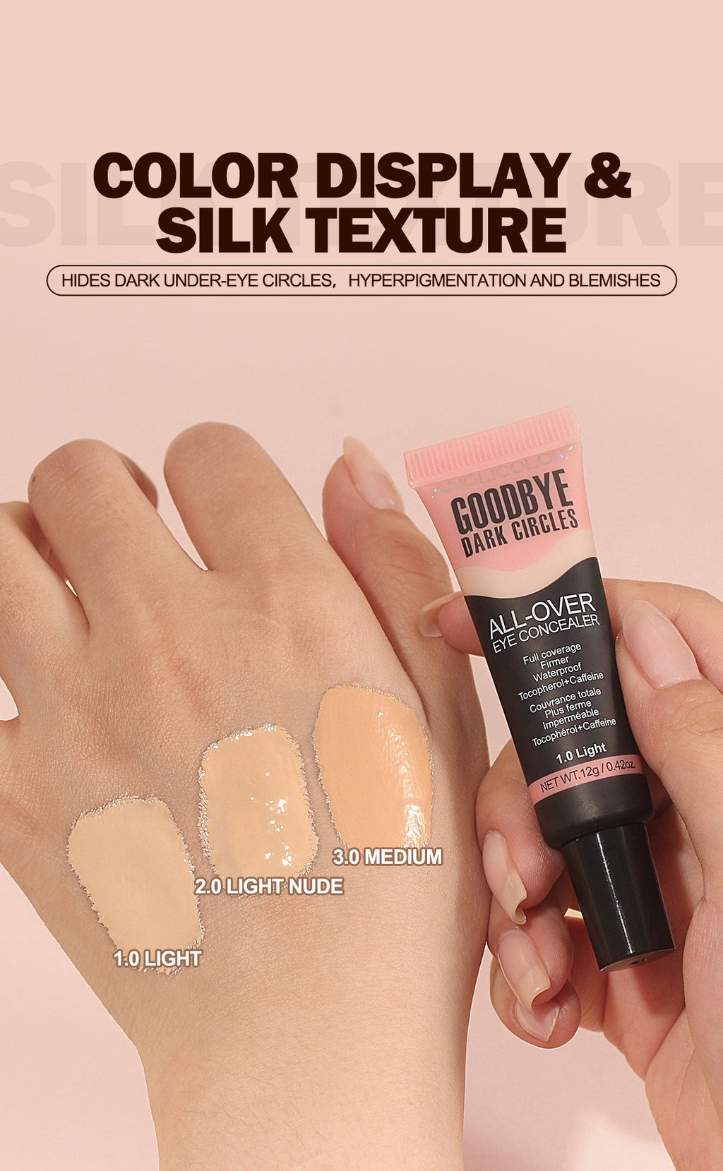Bestselling Concealer Liquid Covers Facial Acne Marks, Blemishes, Spots, Dark Circles, Non-Cakey, Smooth Application, Concealing and Brightening Liquid
