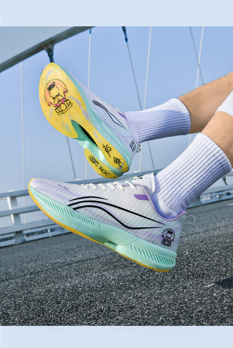 2025Autumn New Parent-Child Nezha Ao Bing Fashion Casual Sports Shoes Popcorn Carbon Plate Lightweight Comfortable Running Shoes