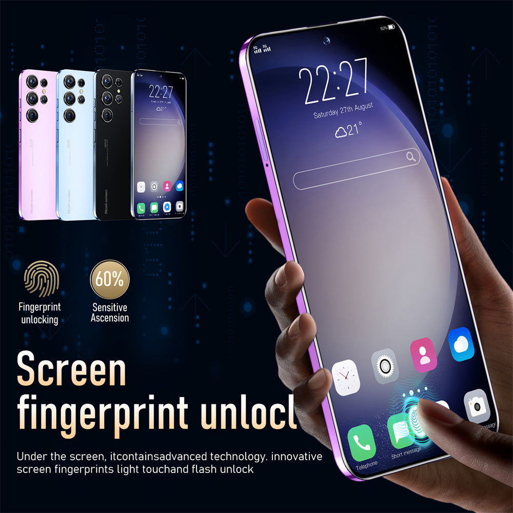 Mobile Phone S23+Ultra True4G Perforated Mesh7.380010,000 Pixels8+256G Super Large Screen