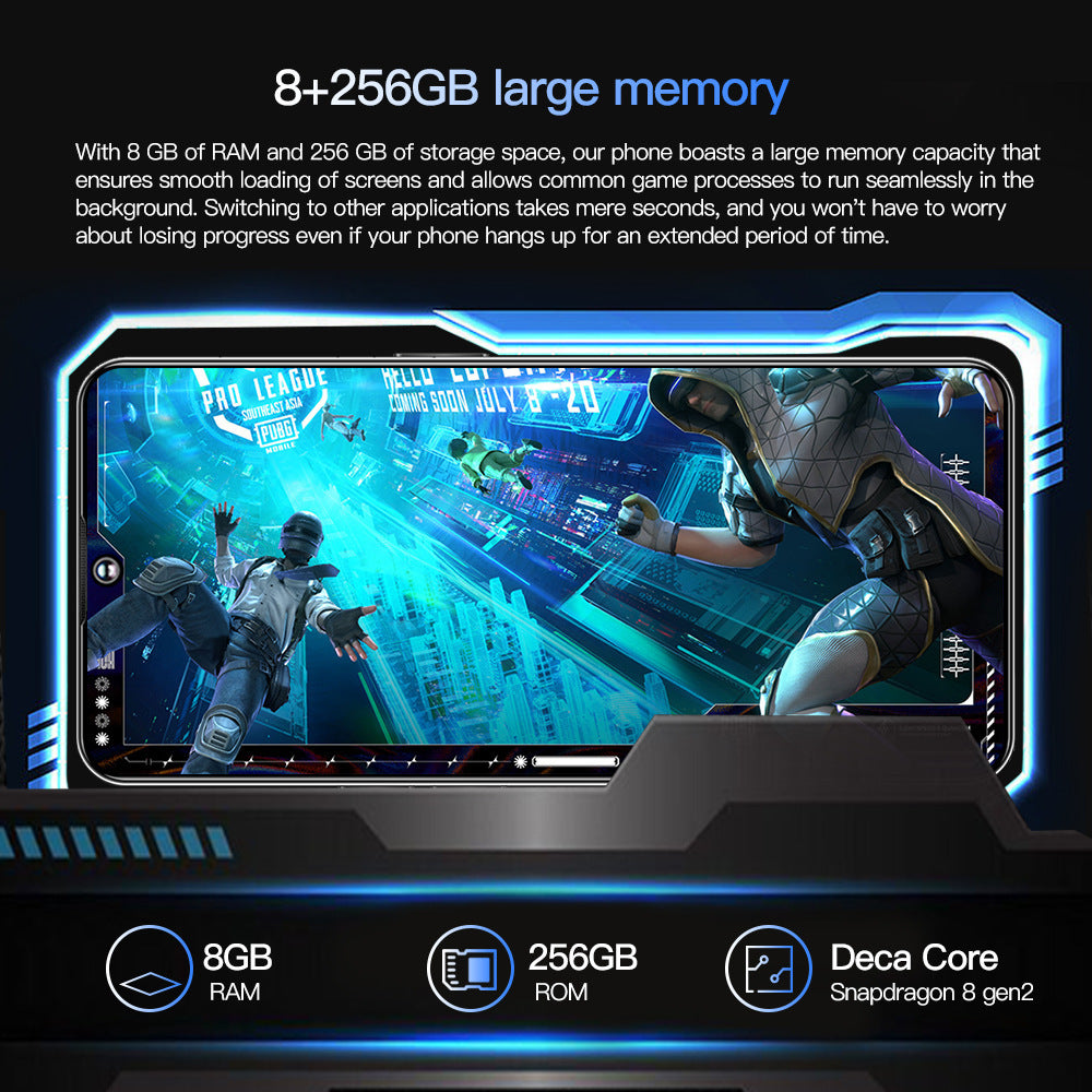 New Povo5pro Smart Student Phone7.3Inch Full HD Screen 3+32Wholesale