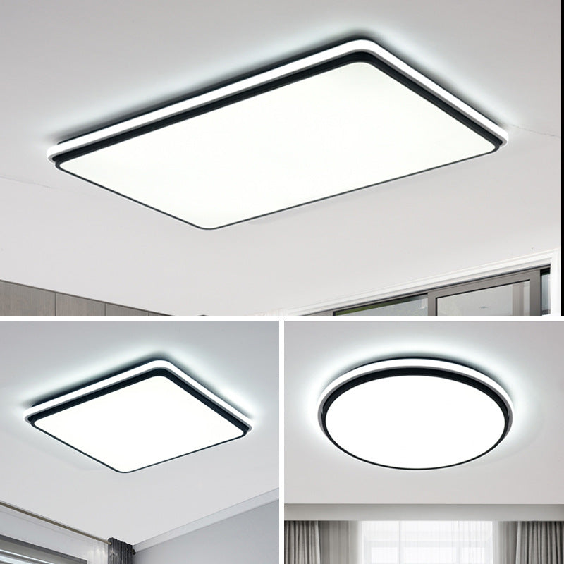Nordic Ceiling Light for Home, Elegant Rectangular Living Room Light, Silicone Modern Simple Warm Romantic Study Bedroom Light