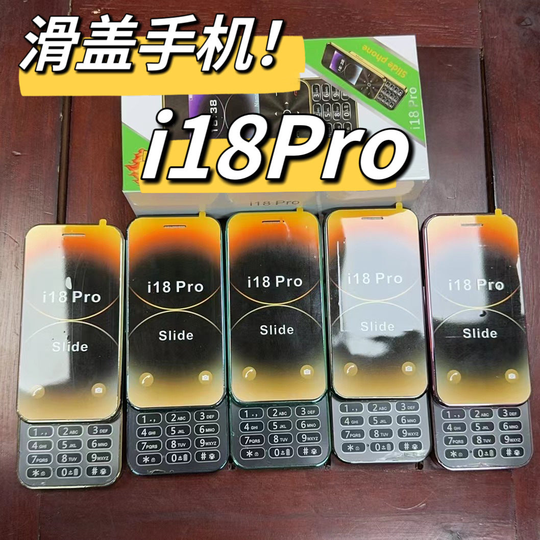 Slide Function Phone Flip Cover Elderly Button Phone Pocket Female Foreign Backup Phone