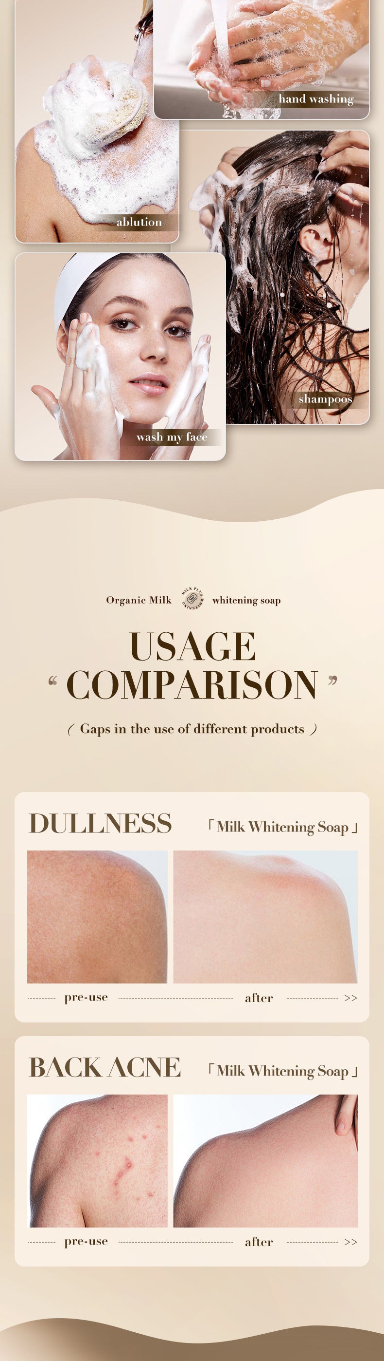 Milk Moisturizing Soap100g SADOER Universal Handmade Soap for Body Cleansing Cross-Border Wholesale