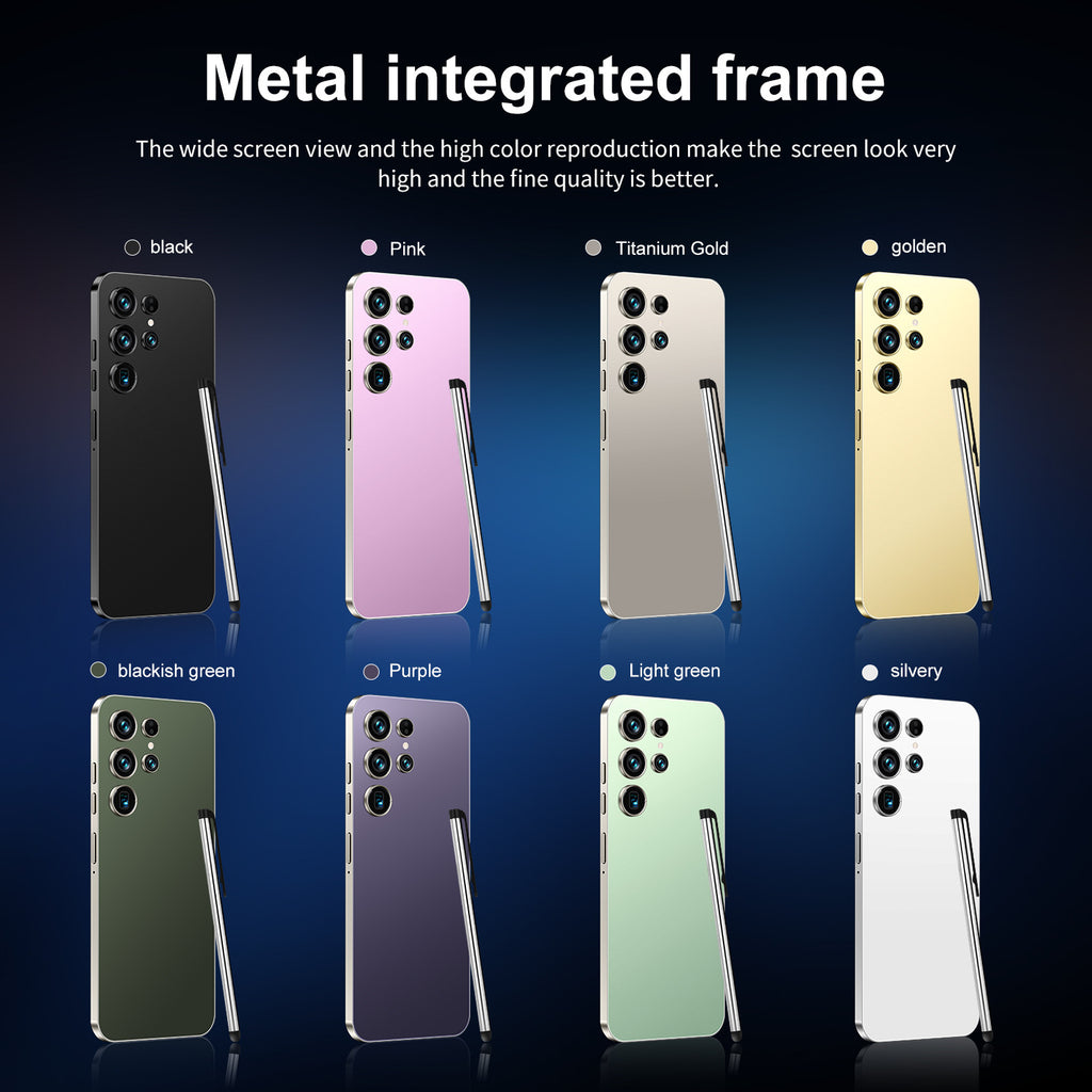 European Bestseller S24 Ultra Smartphone4+128G Large Screen Android Phone Source Factory