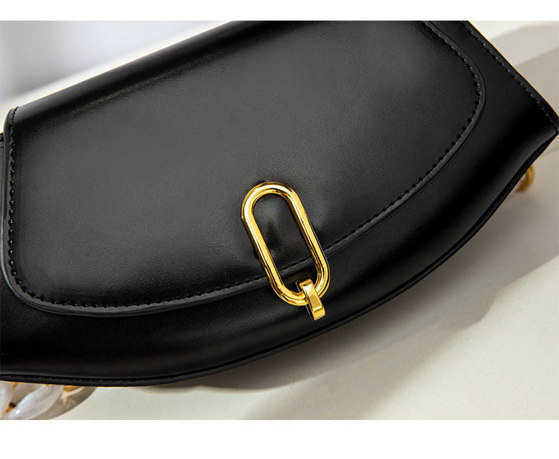 Women's Bag Korean Version Trendy Fashion New Style Personality Crossbody Bag Elegant Diamond Chain Simple Versatile Shoulder Bag