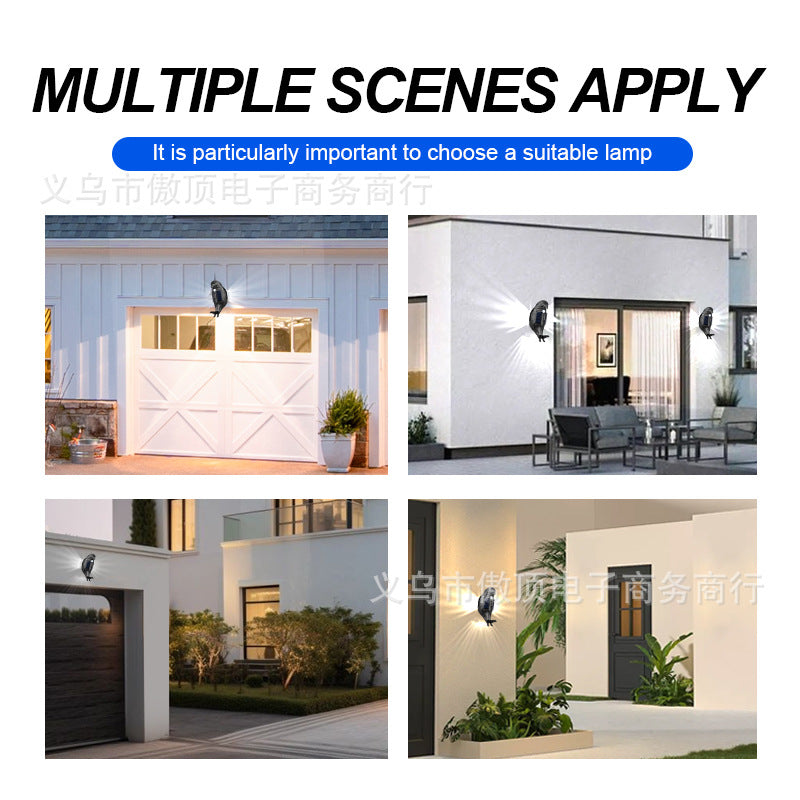 Solar Eagle Creative Atmosphere Light led Wall Lamp Human Body Sensing Garden Lamp Outdoor Landscape Lamp Waterproof