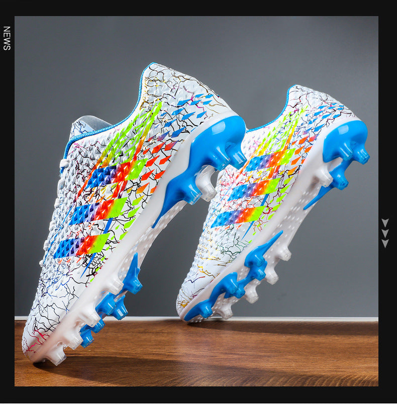 New professional football shoes for men and women AG Spike TF Broken Nail Youth Student Grassland Competition Training Shoes