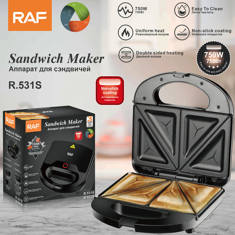 RAF European Standard Sausage Maker Household Donut Waffle Maker Breakfast Sandwich Maker Grilled Steak Maker R.531