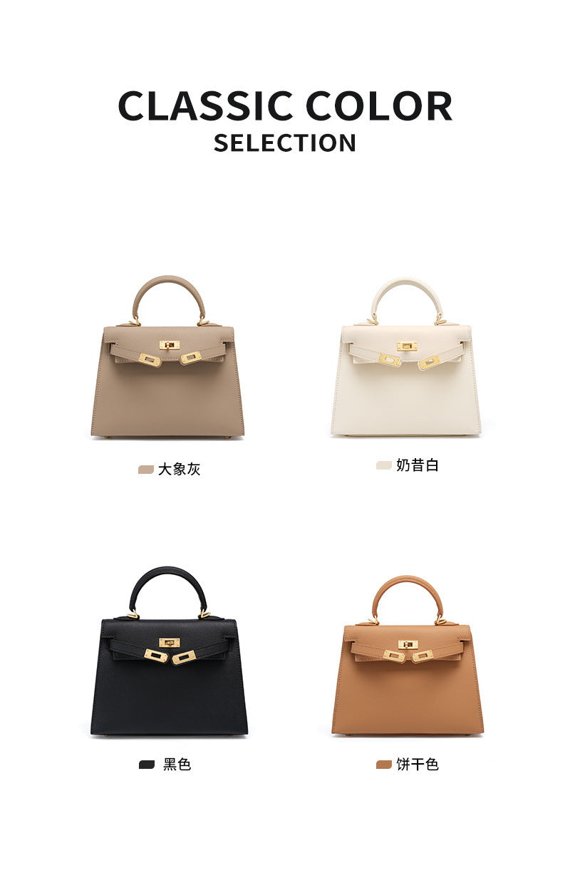 European and American Light Luxury Kelly Bag for Women, Niche Versatile Shoulder Fashion Women's Bag, Trendy Large Capacity Handbag and Crossbody Bag for Women