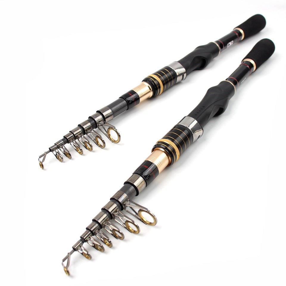 Ultra-short Ultra-hard Small Sea Rod Straight Handle Retractable Fishing Rod Boat Fishing Rock Fishing Long Casting Rod Can Be Put In Pocket